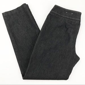 Black Career Lightweight Denim Pants (204)
